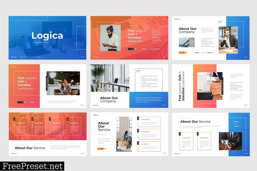 Logica - IT Consultant Presentation Template ATJFNAC