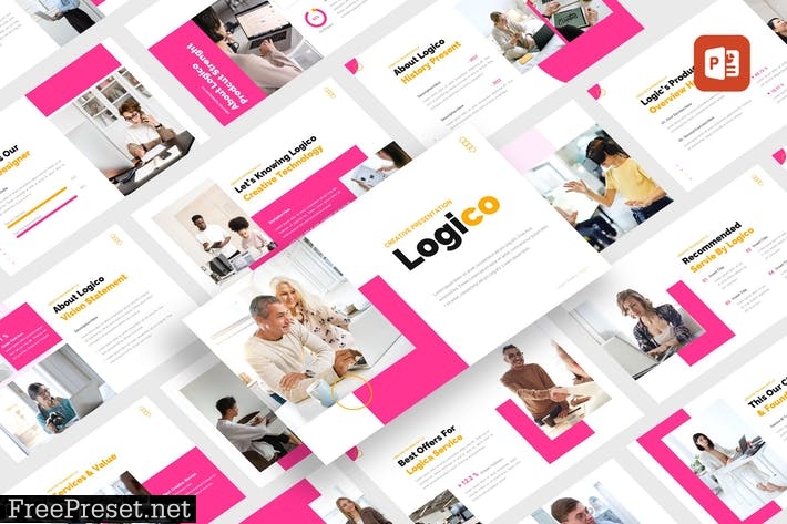 Logico - Creative Technology PowerPoint Template LP8HENJ