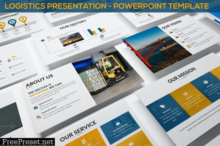 Logistics Presentation - Powerpoint Template D97KWF