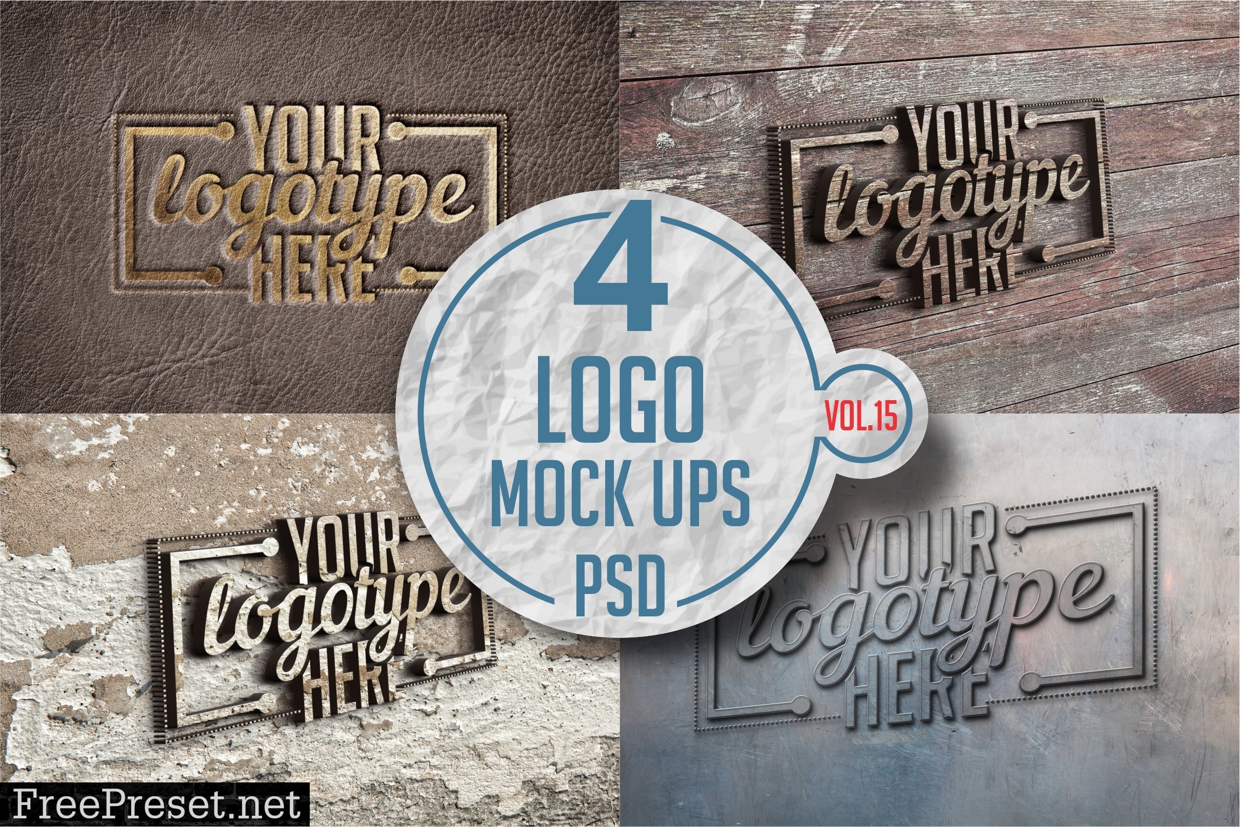 Logo Mock-up Pack Vol.15 3340216