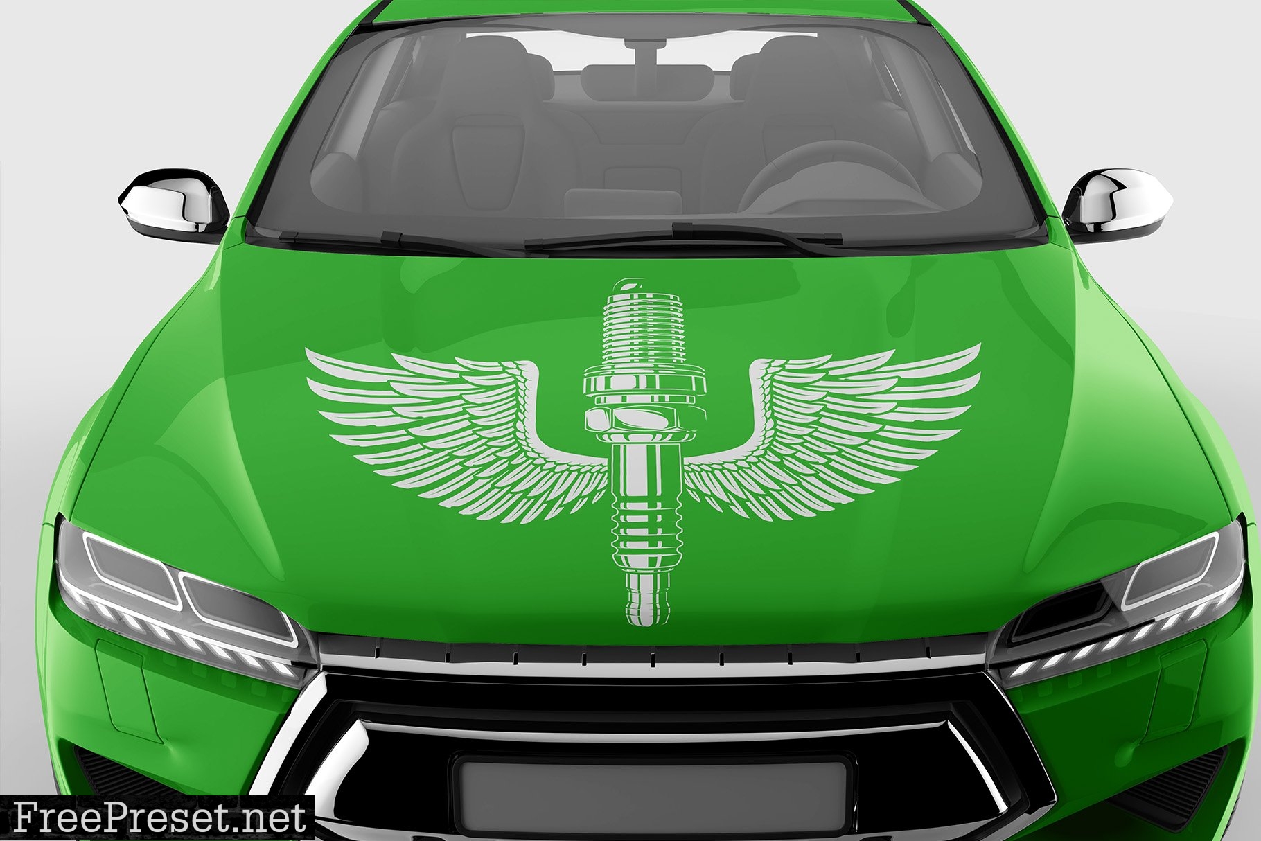 Logo on Car Mockup - 4 Views 7399379