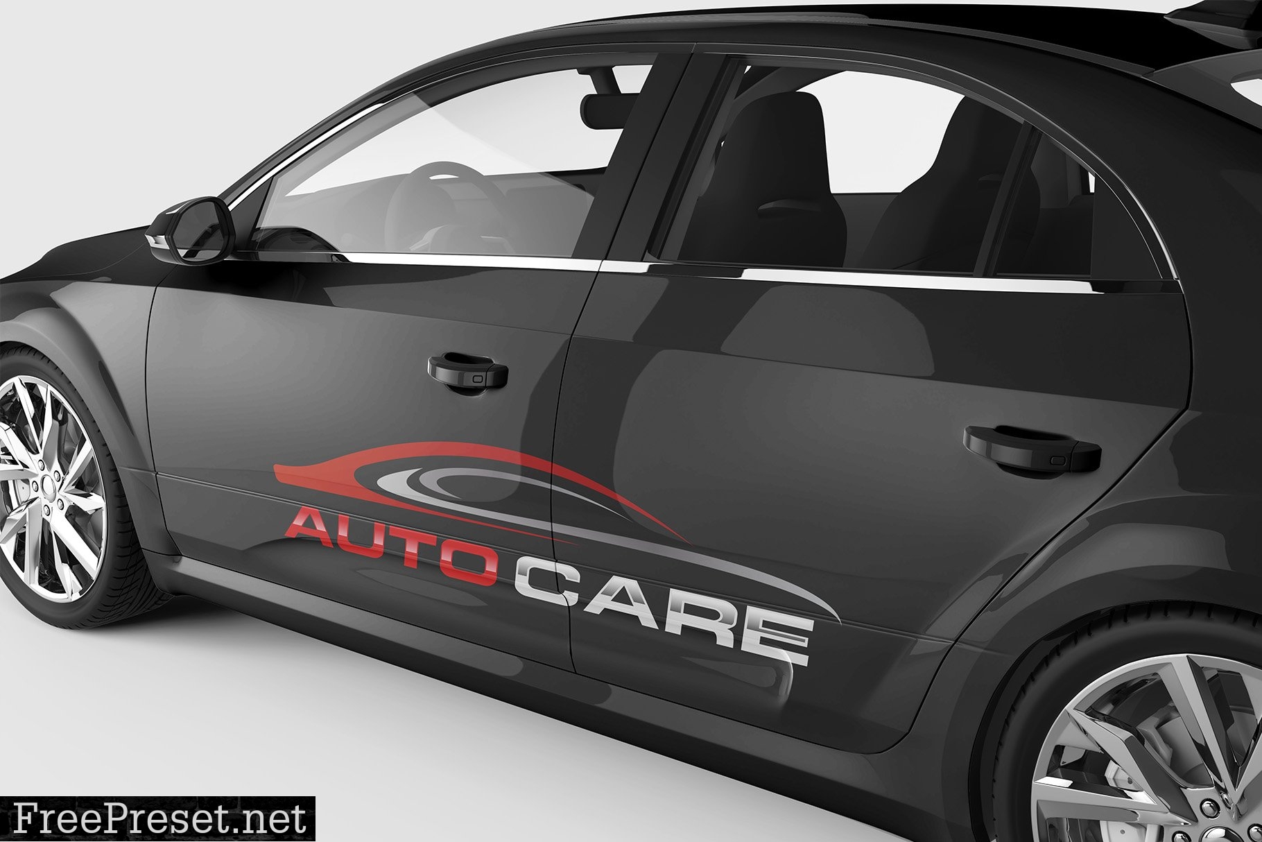 Logo on Car Mockup - 4 Views 7399379