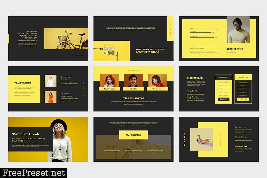 Lomeo : Creative Yellow Powerpoint 2RLSHLV