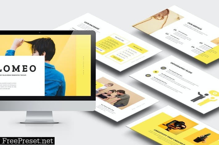 Lomeo : Creative Yellow Powerpoint 2RLSHLV