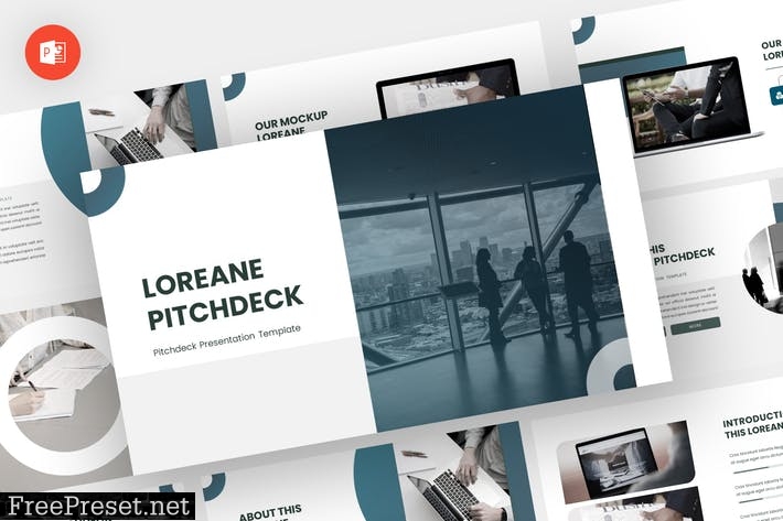 Loreane - Pitch Deck Powerpoint Template 4RGFN8T