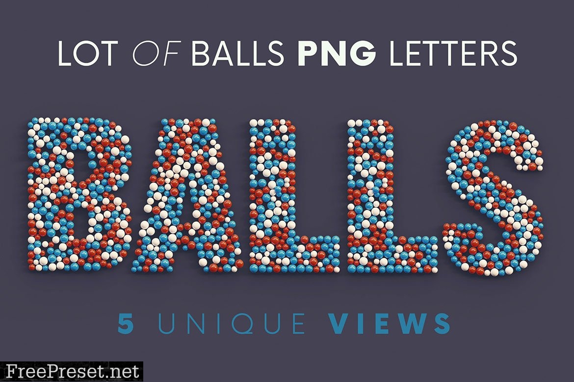 Lot of Balls - 3D Lettering 7255573