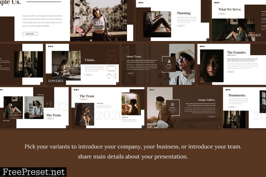 Lowlight Presentation Template P4N6WS6