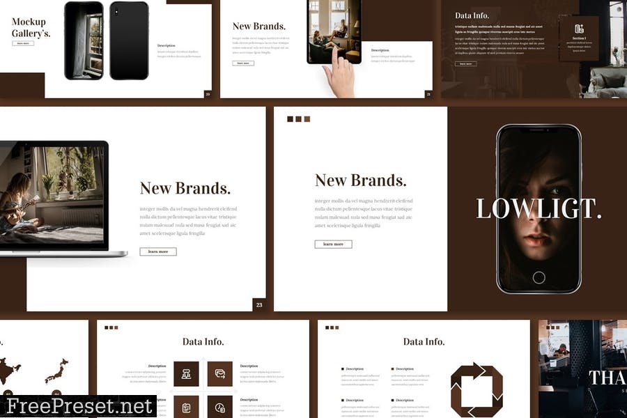 Lowlight Presentation Template P4N6WS6