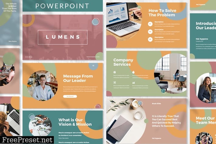 Lumens - Creative Powerpoint Template RFPKMND