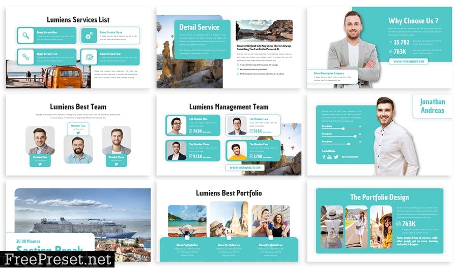 Lumiens - Business Template Prensentation 4Z3XDM8