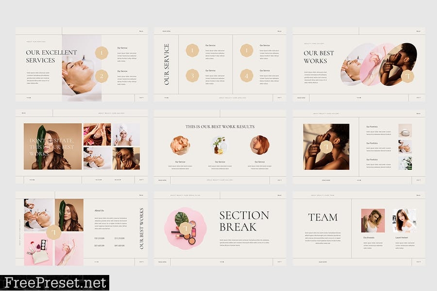 Luminov - Beauty Care Presentation Template QZWXWQW