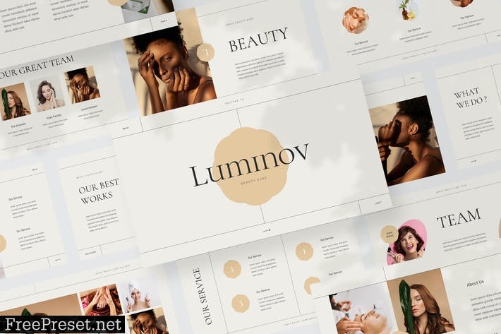 Luminov - Beauty Care Presentation Template QZWXWQW