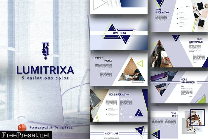 Lumitrixa - - Powerpoint Template NRNBF4T