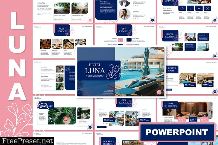 Luna Hotel - Powerpoint YY783BP