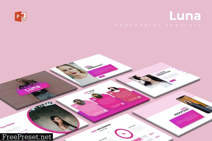 Luna Powerpoint Template 2D2GPT