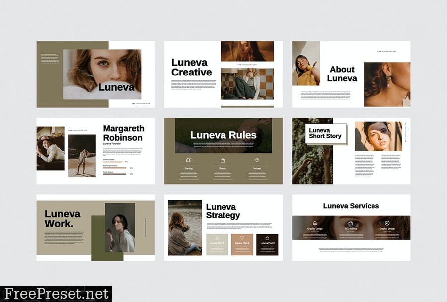 Luneva - Powerpoint Template NPGJ5DT