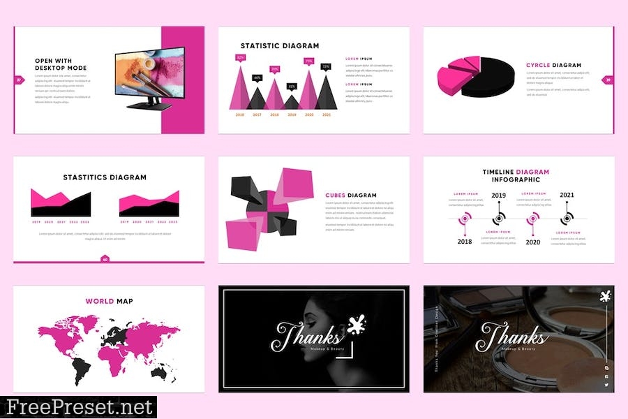 Macak - Beauty & Spa Powerpoint Template CLES695