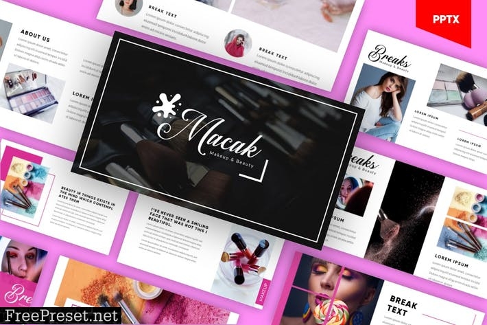 Macak - Beauty & Spa Powerpoint Template CLES695