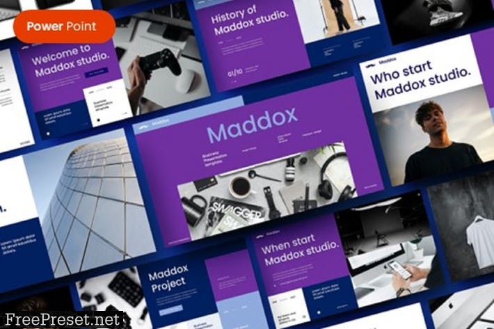 Maddox – Business PowerPoint Template 3UHWMS8