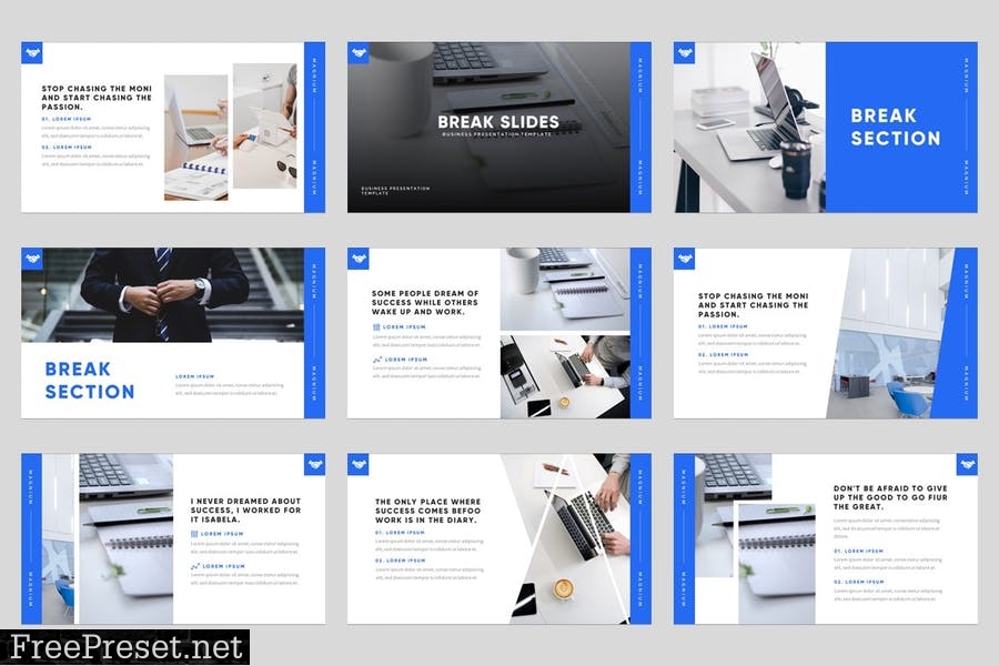 Magnium - Elegant Business Powerpoint Template XHT9774