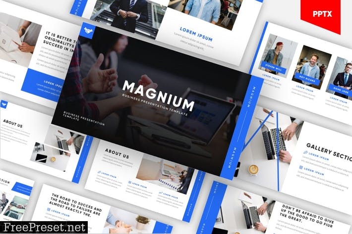 Magnium - Elegant Business Powerpoint Template XHT9774