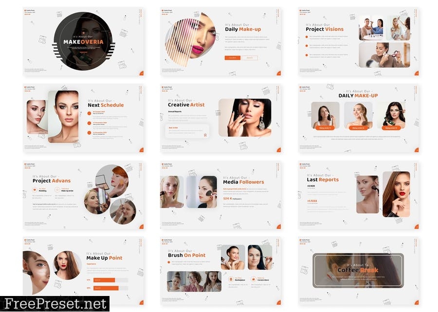 Makeoveria - Presentation Template Q6S4KFE