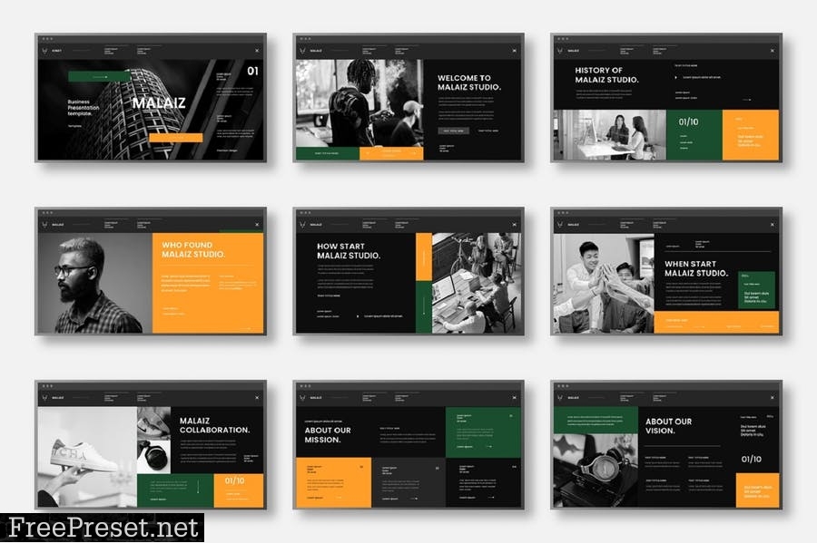 Malaiz – Business PowerPoint Template