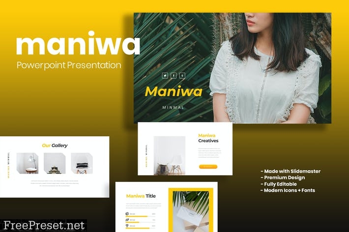 Maniwa - Powerpoint Template 3E4WJXR