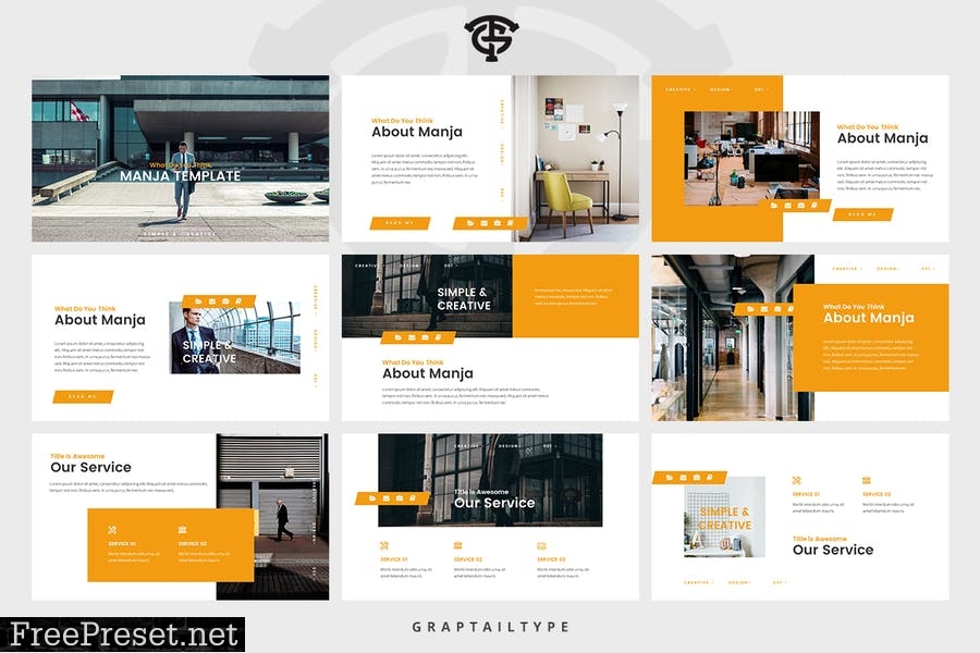 Manja - Corporate Presentation Template PEPU4M8