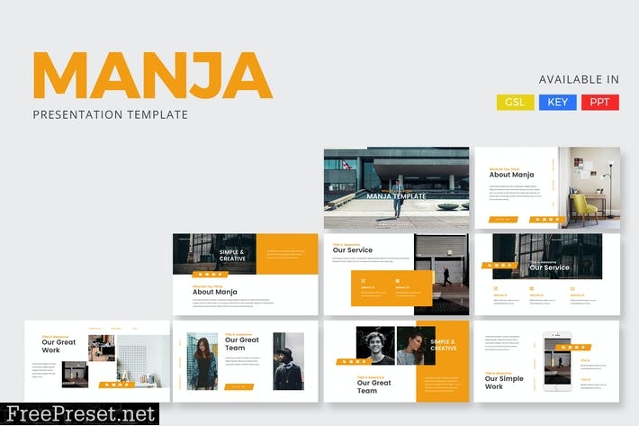 Manja - Corporate Presentation Template PEPU4M8