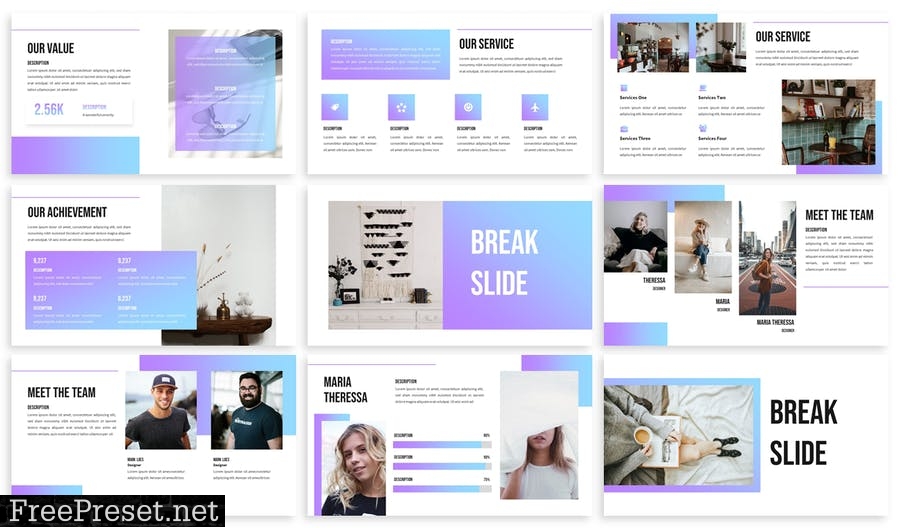 Manka - Business Powerpoint Template PSD2WLY