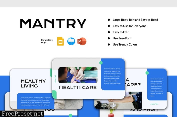 MANTRY - Healthcare Presentation Template TYXLHFH