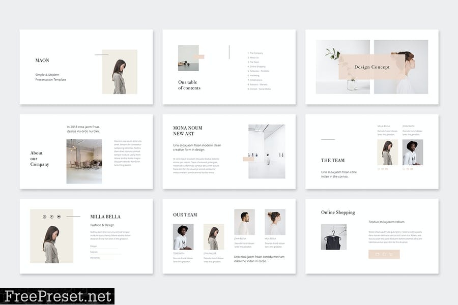 MAON - Powerpoint Template 3XPP79