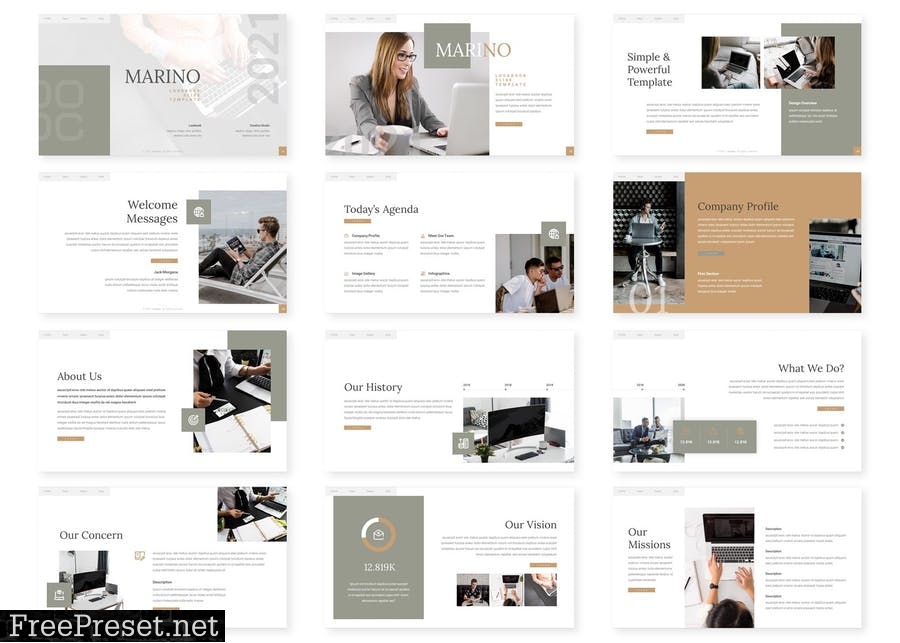 Marino - Presentation Template NGY5H3D