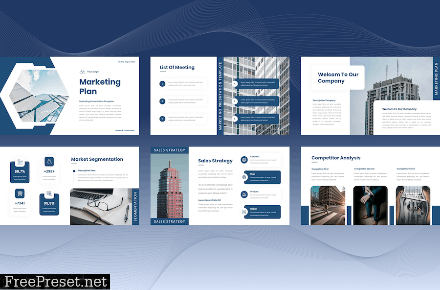 Marketing Plan Presentation Template - Powerpoint GP4LBGK