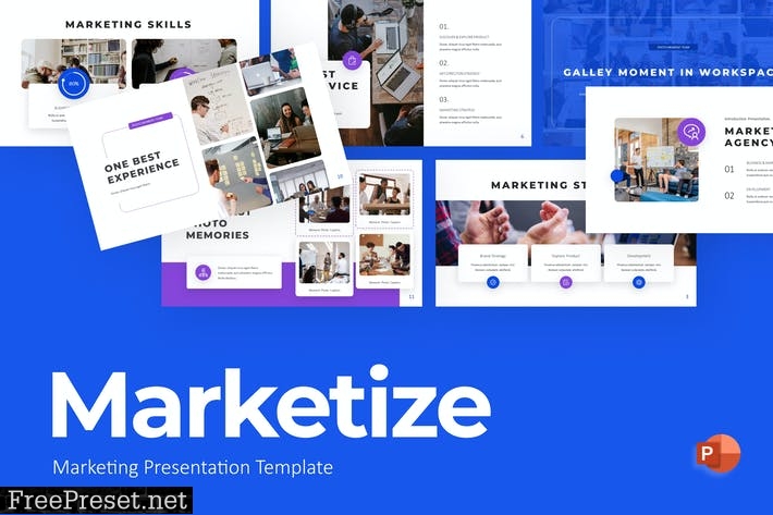 Marketize Marketing PowerPoint Template 7TQXCYF