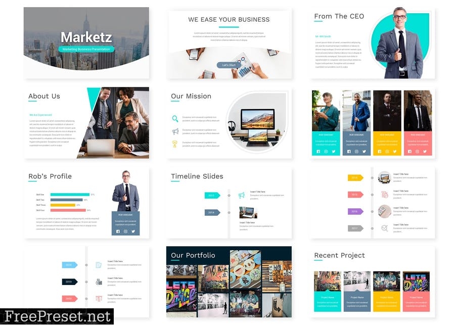 Marketz - Google Slides Template ZF6363