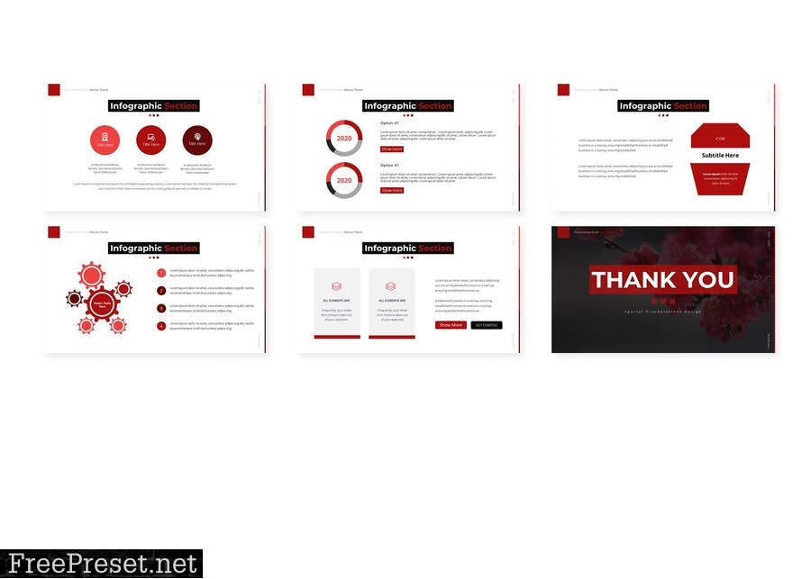 Maroon - Presentation Template WBZRCKR