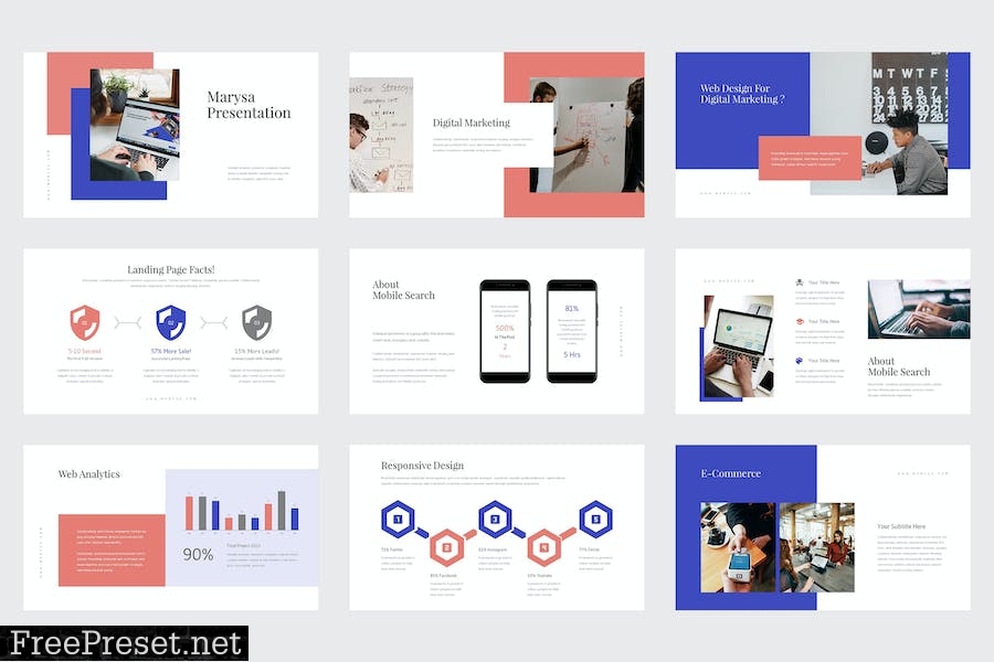 Marysa - Digital Marketing Powerpoint Template 4SG4ZPN