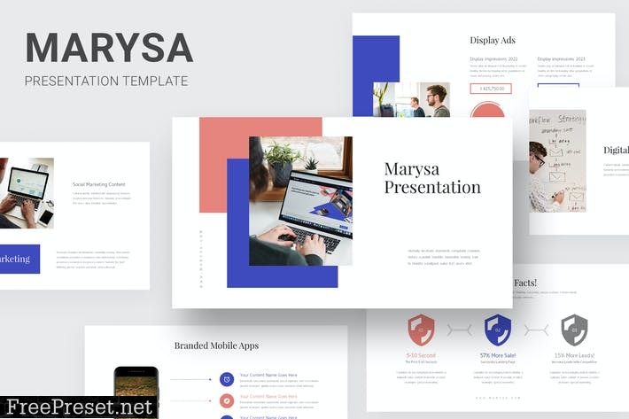 Marysa - Digital Marketing Powerpoint Template 4SG4ZPN