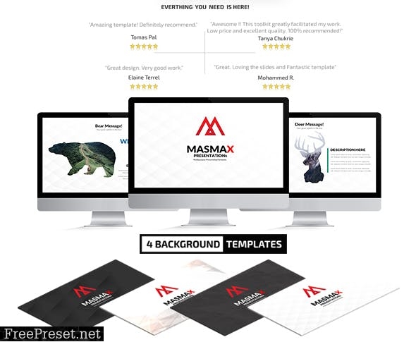 Masmax Powerpoint Template T4QF6X