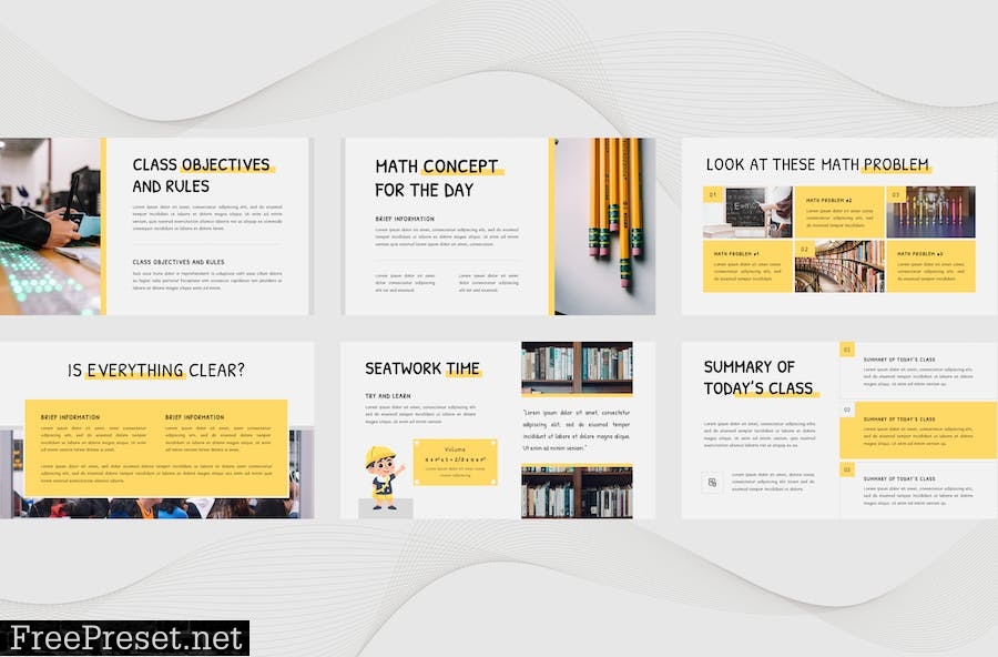 Math Education Presentation Template - Powerpoint SLH39TE