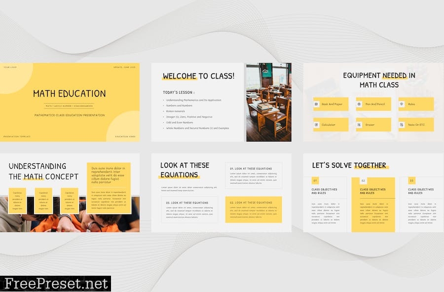 Math Education Presentation Template - Powerpoint SLH39TE