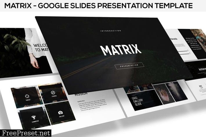 Matrix - Minimal Google Slides Presentation TJPR8U