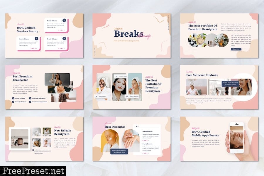 Mayvel - Skincare Powerpoint Templates BTFJ7M6