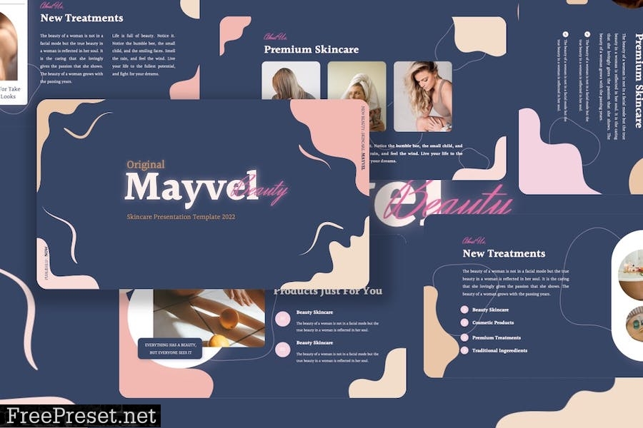 Mayvel - Skincare Powerpoint Templates BTFJ7M6