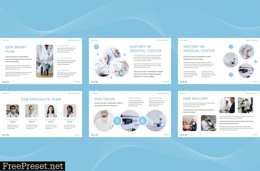 Medical Center Presentation Template - Powerpoint 74EPU6P