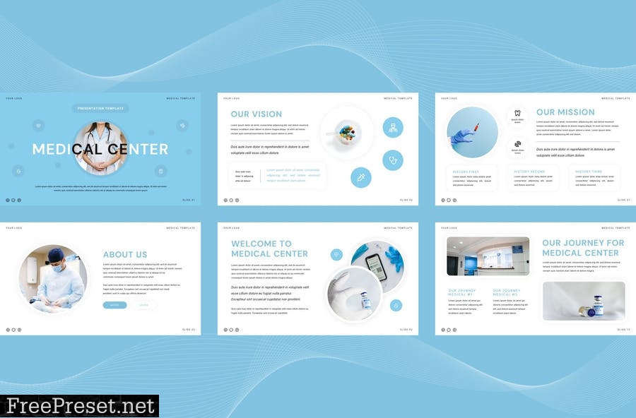 Medical Center Presentation Template - Powerpoint 74EPU6P