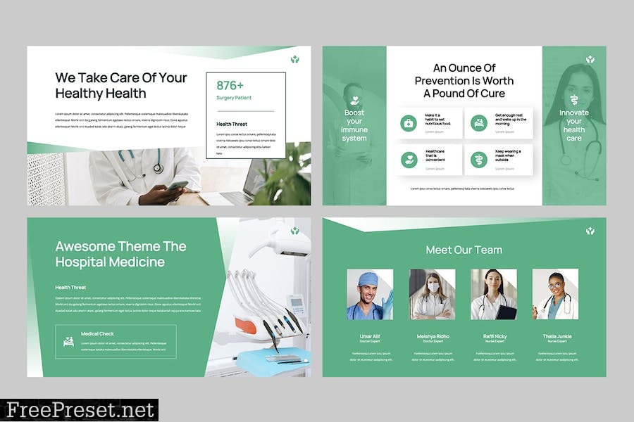 Medical & Healthcare Powerpoint Template 2J5JLHQ