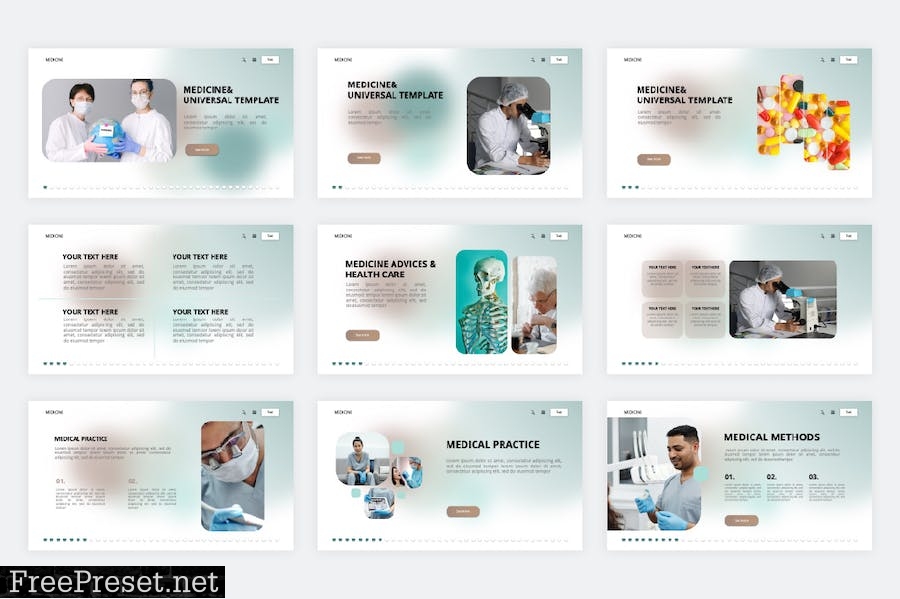 Medical PowerPoint Template QBUDZ6D